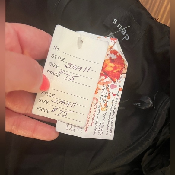 SNAP One Shoulder Black Coctail Dress NWT Stretchy - Picture 8 of 10